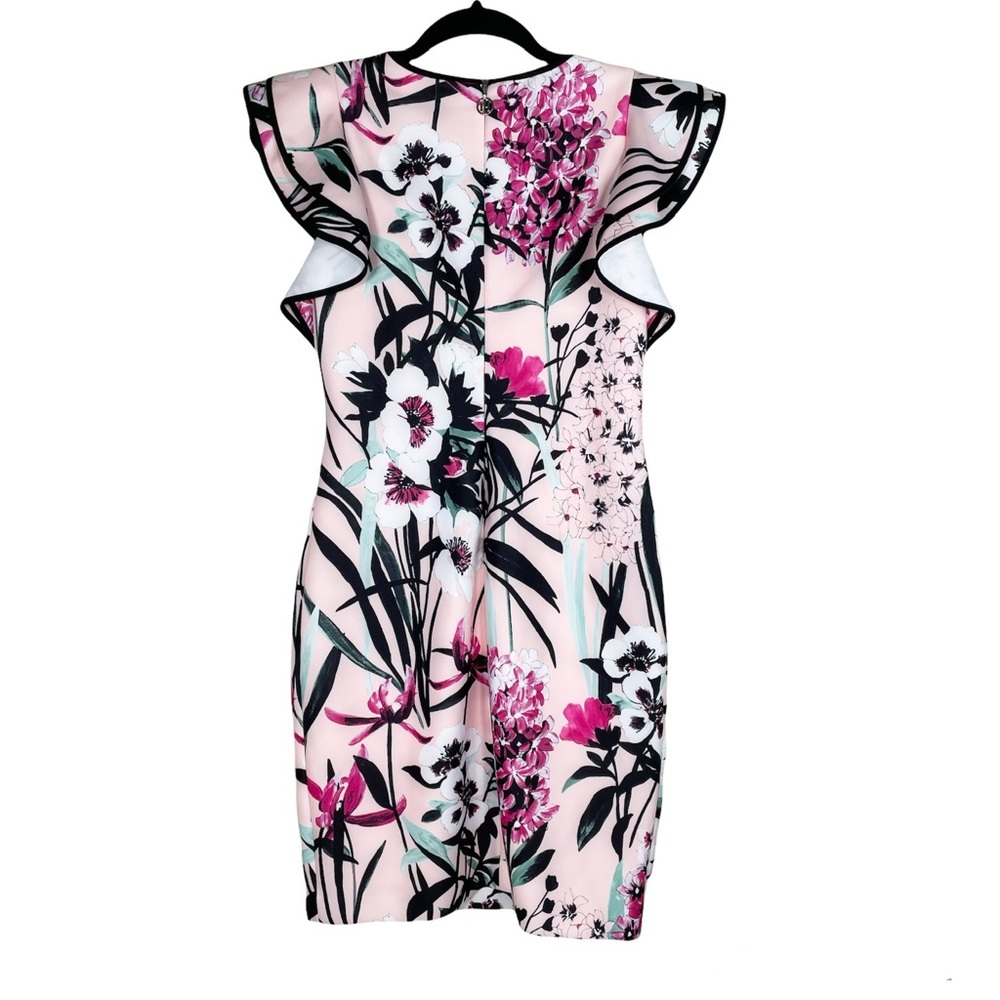 Tommy Hilfiger Pink Floral Ruffled Sleeve Dress - Picture 3 of 9